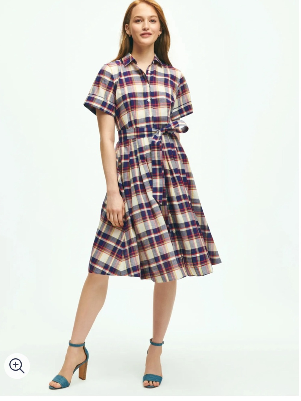 New w Tags - Brooks Brothers plaid dress Size 8